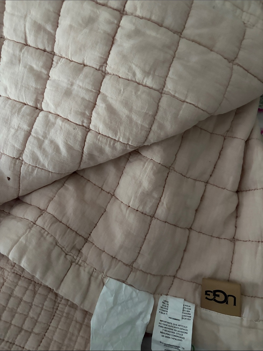 UGG Quilted Comforter in Pale Blush